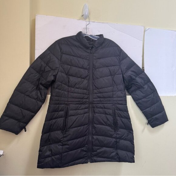 Gotcha Glacier Down Puffer Packable Jacket Zipper Pockets Coat Fitted Black XL - Picture 3 of 16